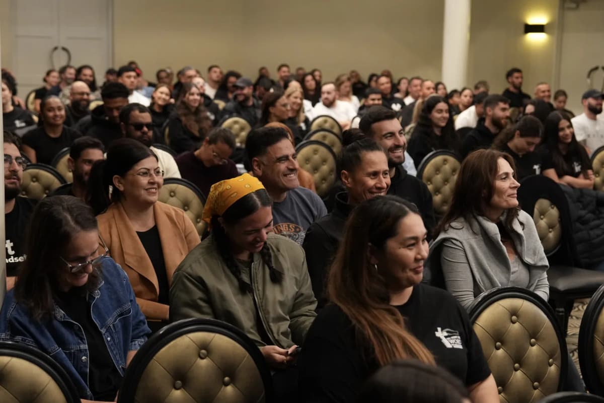 The HSHW congregation seated together during a gathering in Merrylands